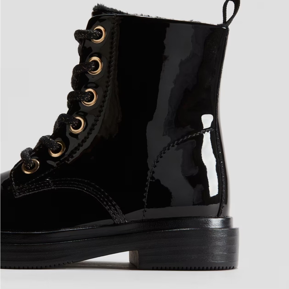 H&M Black Combat Boots - Picture 2 of 10